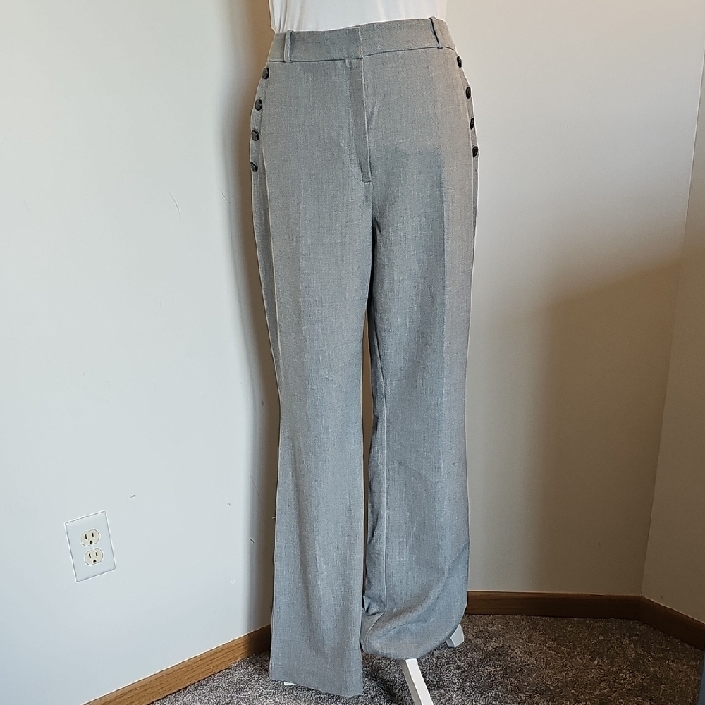 White House Black Market Gray Curvy Boot Pants